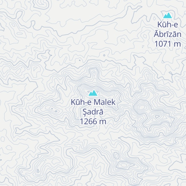Map of Kūh-e Malek Şadrā