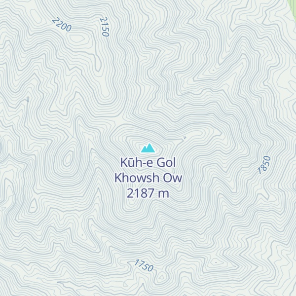 Map of Kūh-e Gol Khowsh Ow
