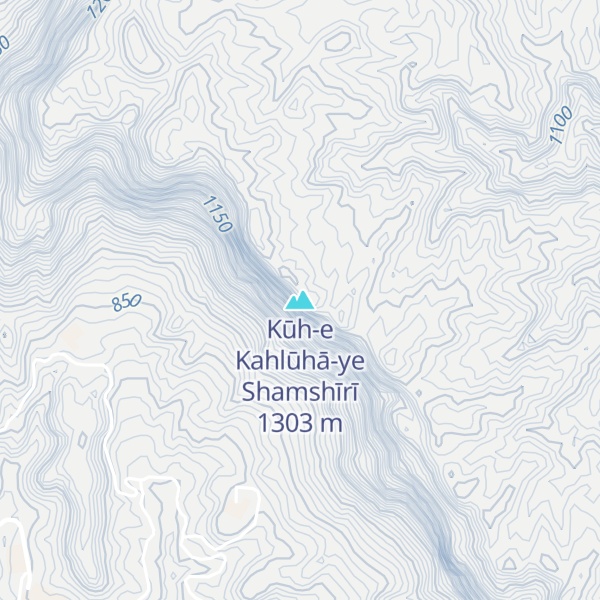 Map of Kūh-e Kahlūhā-ye Shamshīrī