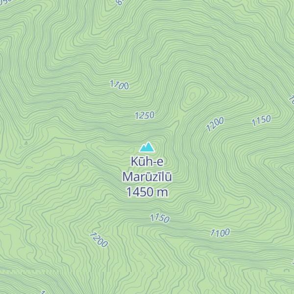 Map of Kūh-e Marūzīlū