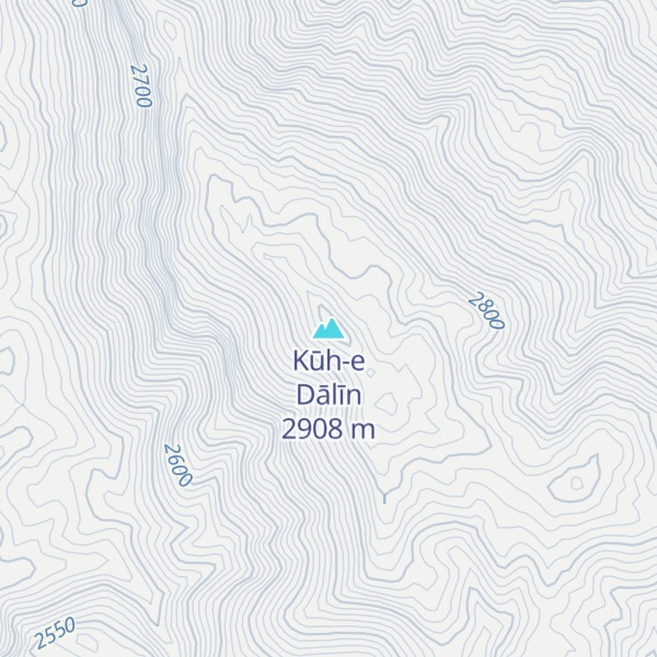 Map of Kūh-e Dālīn