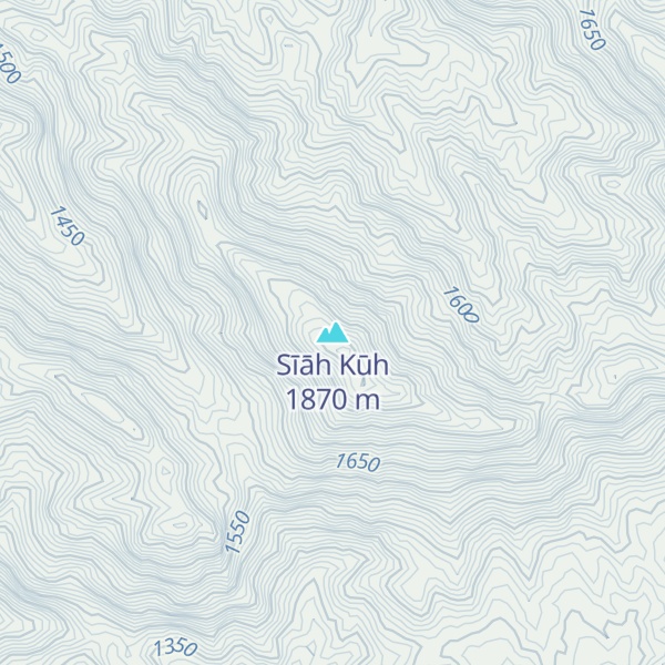 Map of Sīāh Kūh