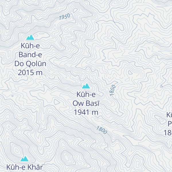 Map of Kūh-e Ow Basī