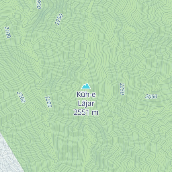 Map of Kūh-e Lājar
