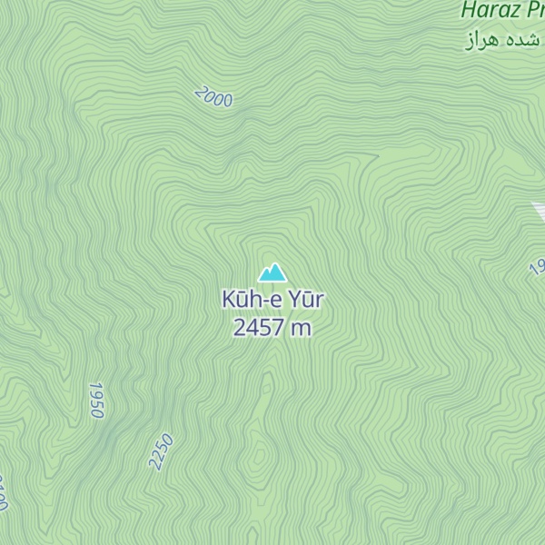 Map of Kūh-e Yūr