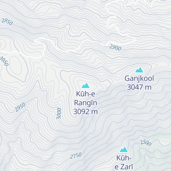 Map of Kūh-e Rangīn