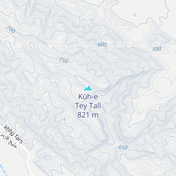 Map of Kūh-e Tey Tall