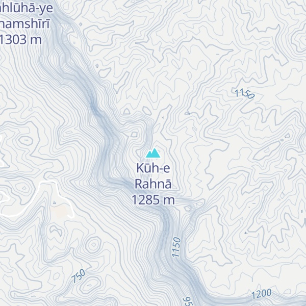 Map of Kūh-e Rahnā