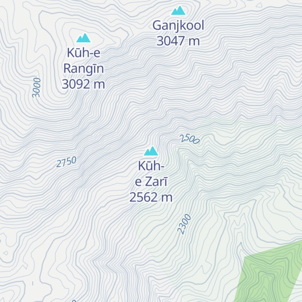 Map of Kūh-e Zarī