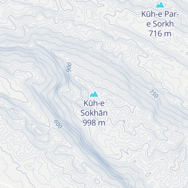 Map of Kūh-e Sokhān