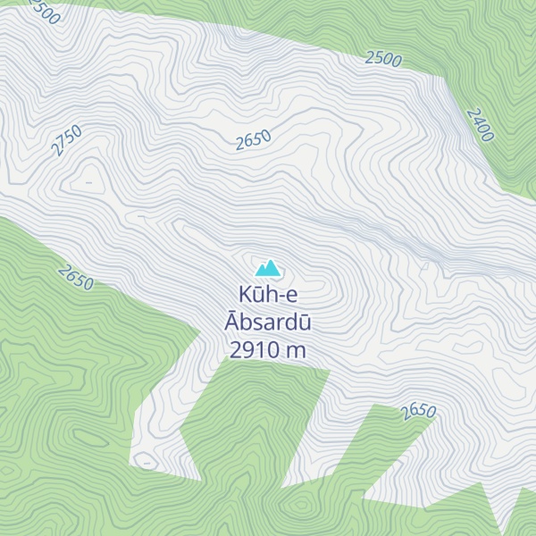 Map of Kūh-e Ābsardū