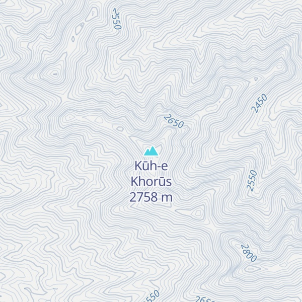 Map of Kūh-e Khorūs