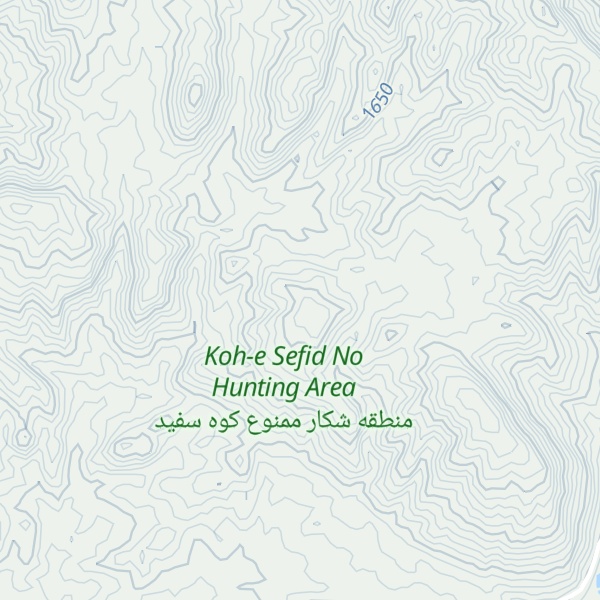 Map of Kūh-e Vīrāneh