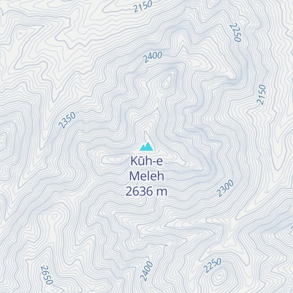Map of Kūh-e Meleh