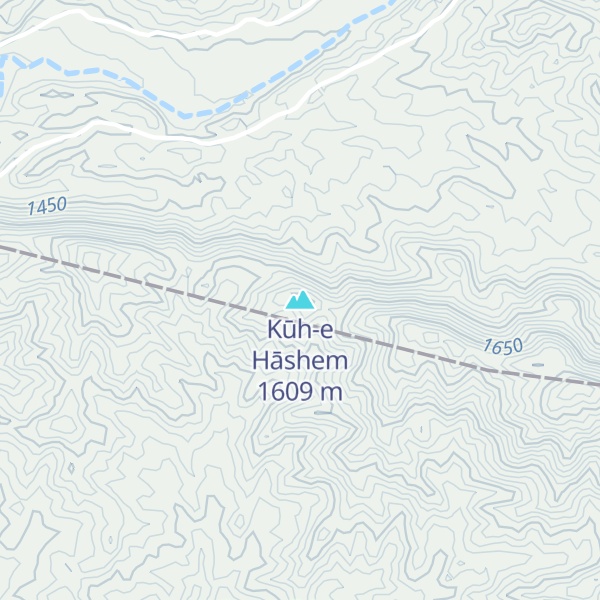 Map of Kūh-e Hāshem