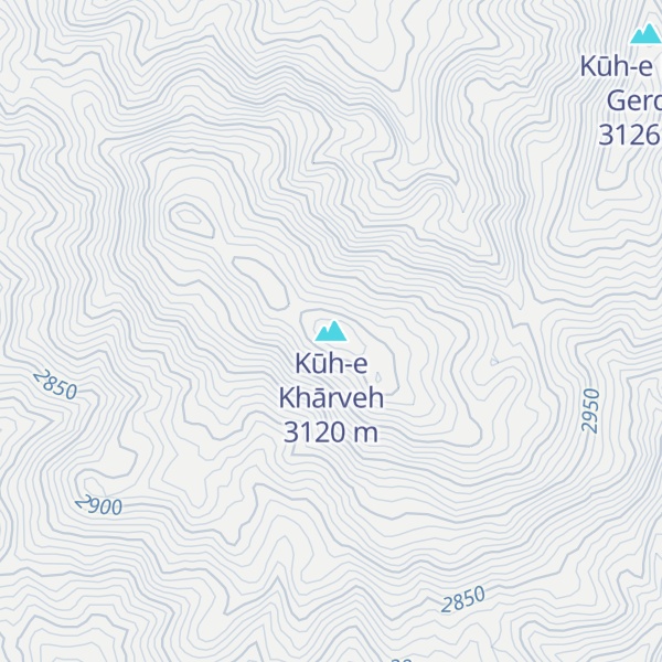 Map of Kūh-e Khārveh