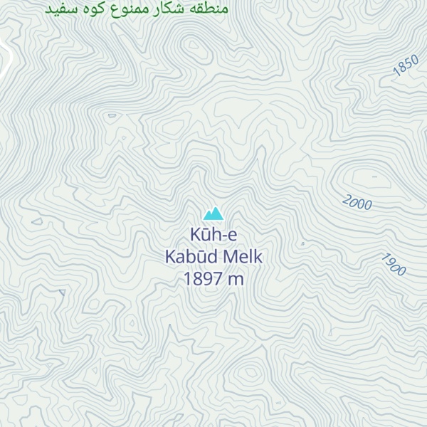 Map of Kūh-e Kabūd Melk