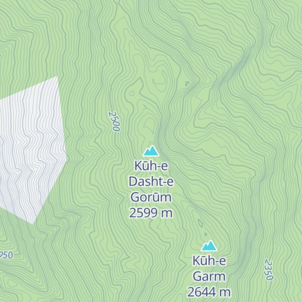 Map of Kūh-e Dasht-e Gorūm