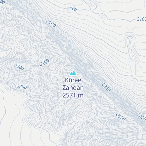Map of Kūh-e Zandān