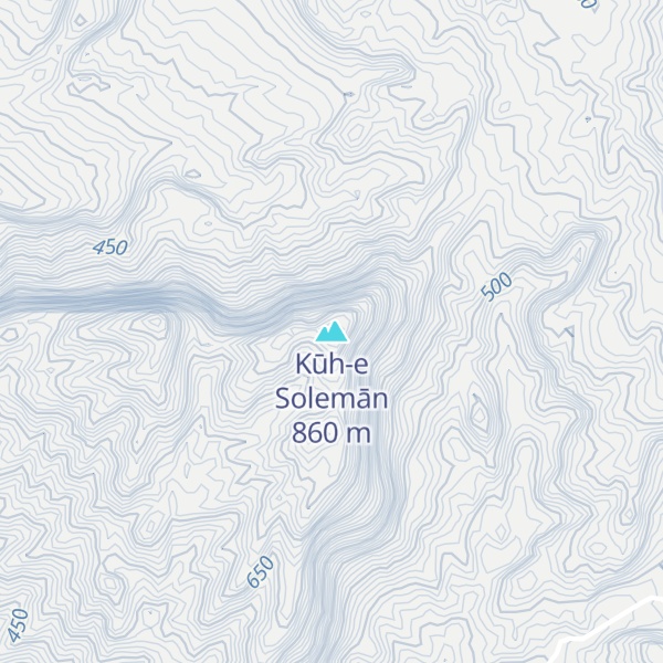 Map of Kūh-e Solemān