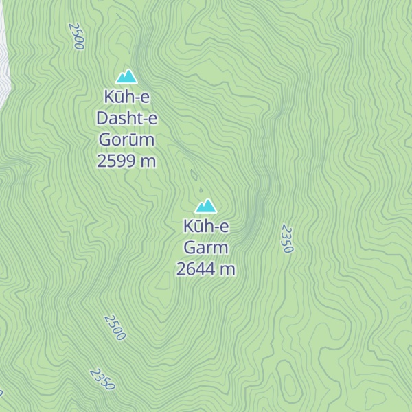 Map of Kūh-e Garm