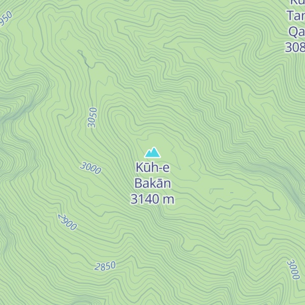 Map of Kūh-e Bakān