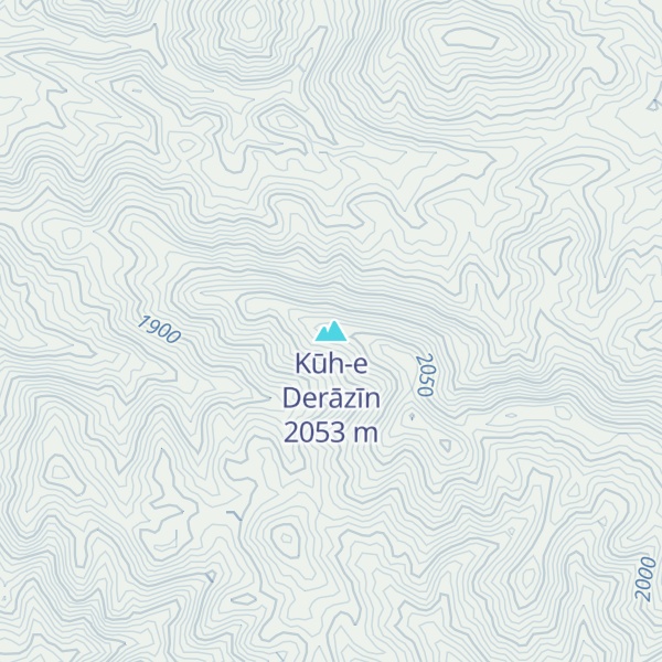 Map of Kūh-e Derāzīn