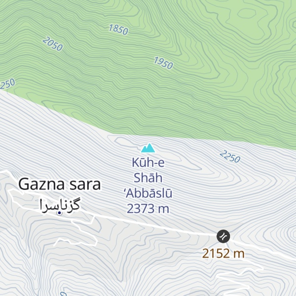 Map of Kūh-e Shāh ‘Abbāslū