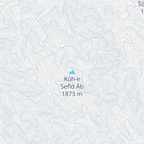Map of Kūh-e Sefīd Āb