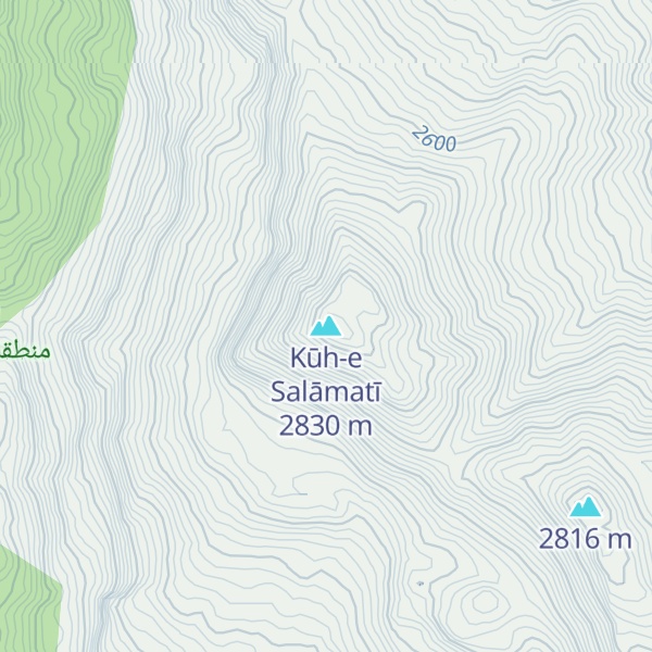 Map of Kūh-e Salāmatī