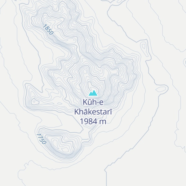 Map of Kūh-e Khākestarī