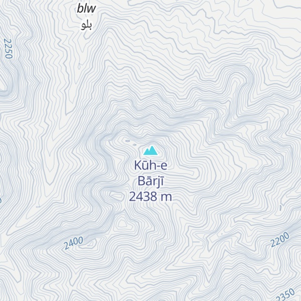 Map of Kūh-e Bārjī