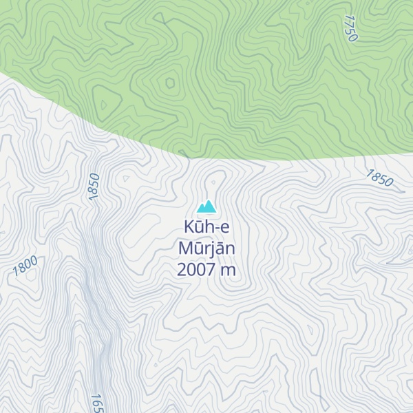 Map of Kūh-e Mūrjān