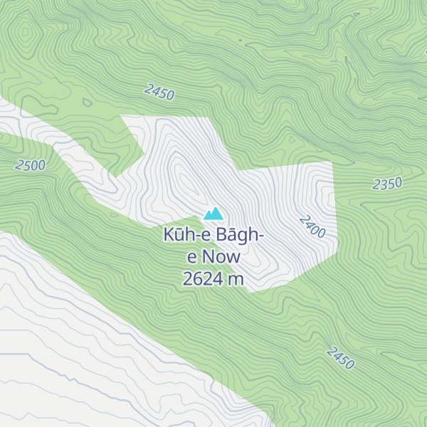 Map of Kūh-e Bāgh-e Now