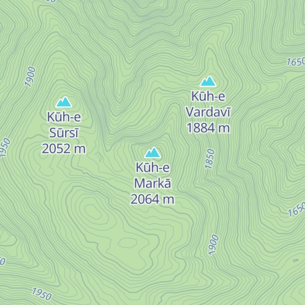 Map of Kūh-e Markā