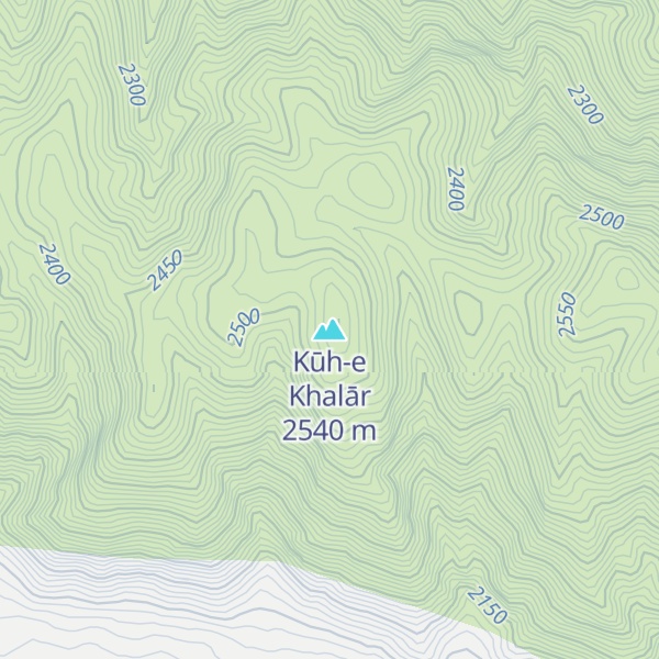 Map of Kūh-e Khalār