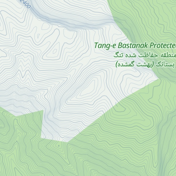 Map of Kūh-e Cheshmeh Band