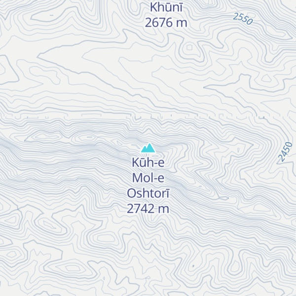 Map of Kūh-e Mol-e Oshtorī