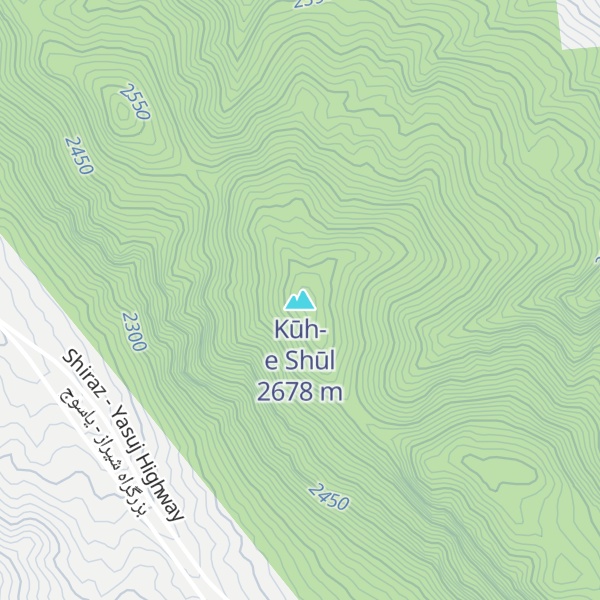 Map of Kūh-e Shūl