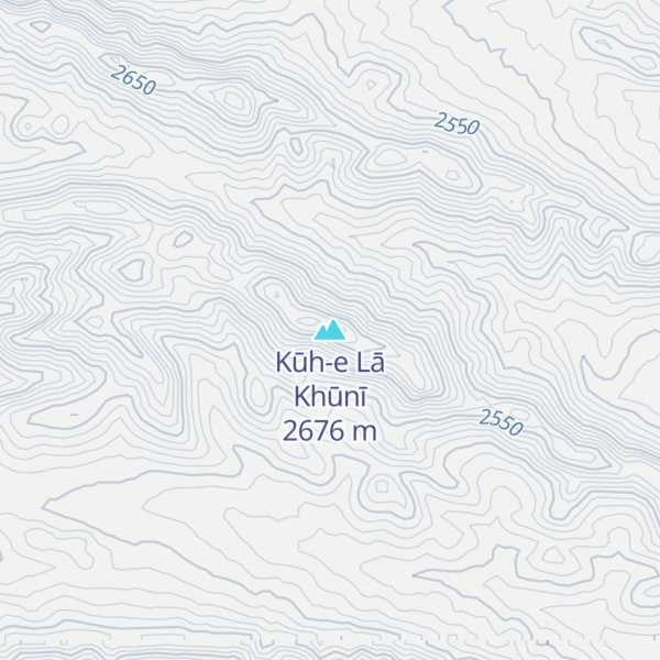 Map of Kūh-e Lā Khūnī