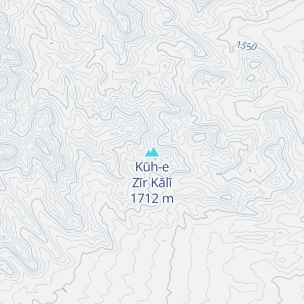Map of Kūh-e Zīr Kālī