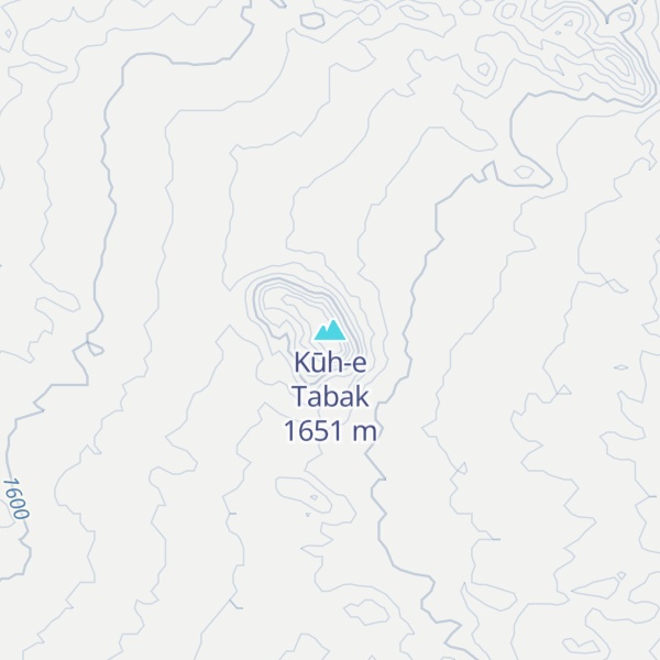 Map of Kūh-e Tabak
