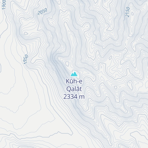 Map of Kūh-e Qalāt