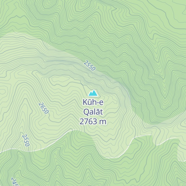 Map of Kūh-e Qalāt