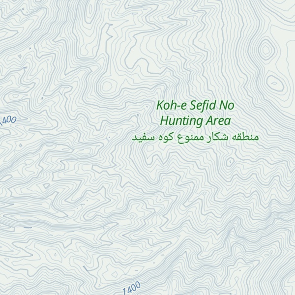 Map of Kūh-e Bālā Rajeh