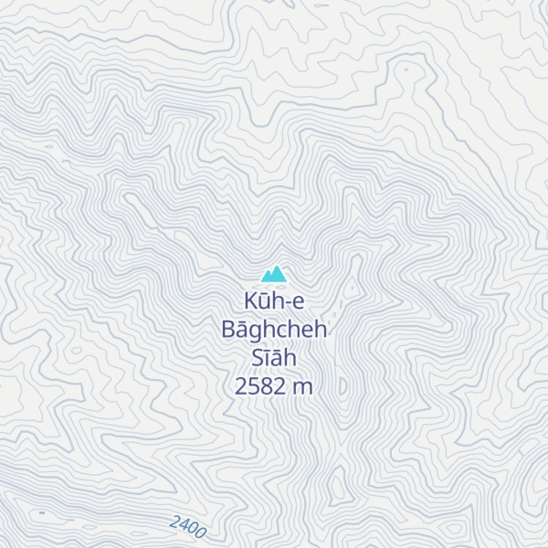 Map of Kūh-e Bāghcheh Sīāh