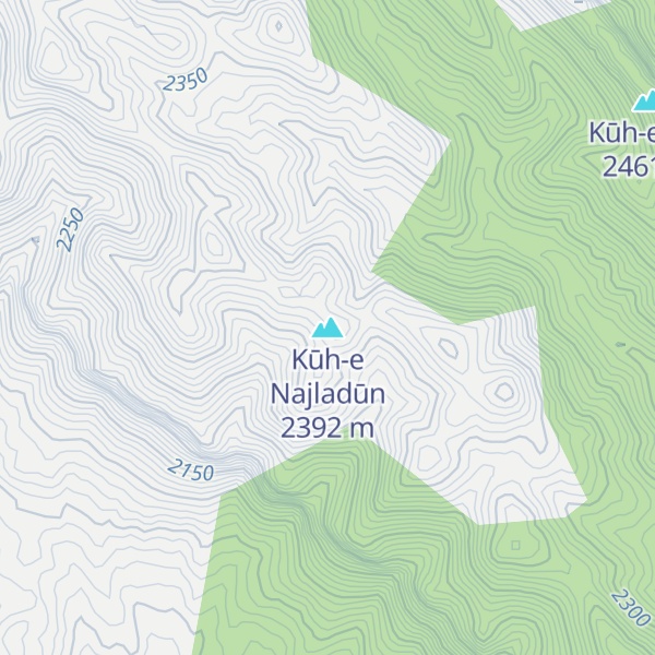 Map of Kūh-e Najladūn