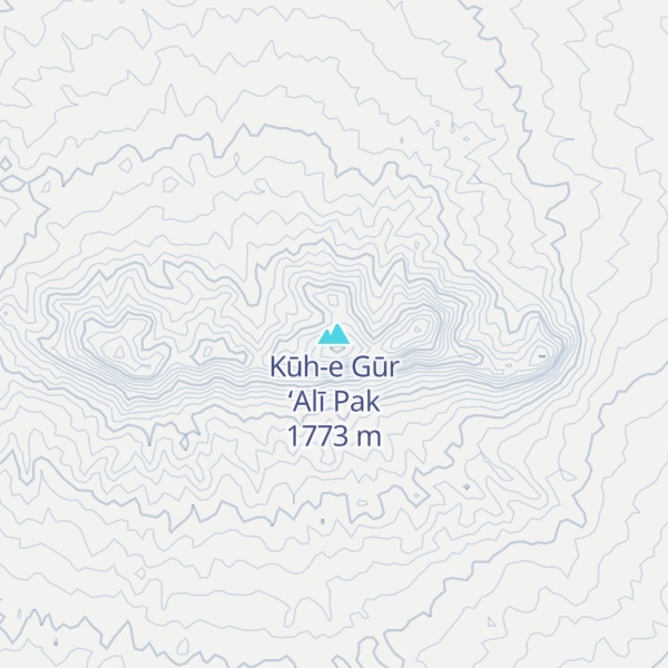 Map of Kūh-e Gūr ‘Alī Pak