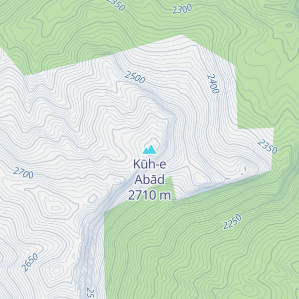 Map of Kūh-e Abād
