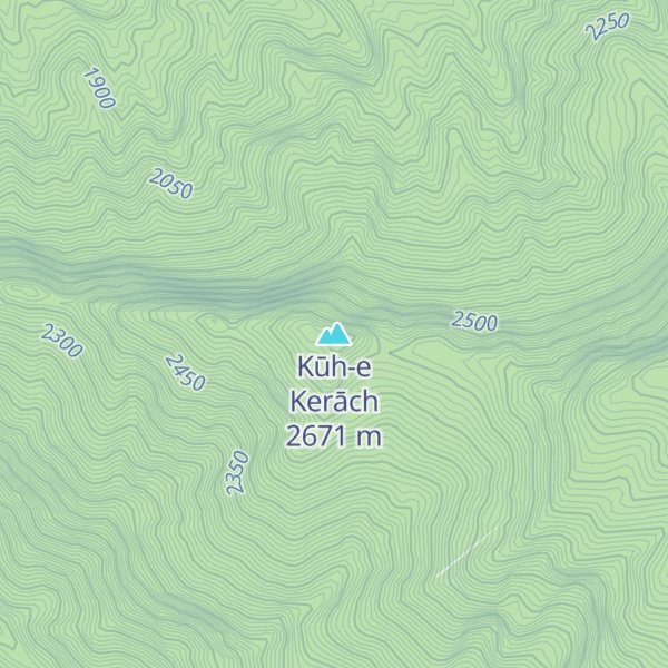 Map of Kūh-e Kerāch